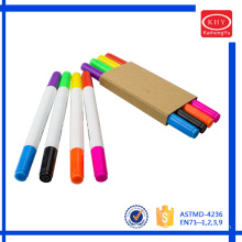 Dual tips vibrant colors for children DIY art drawing textile pen